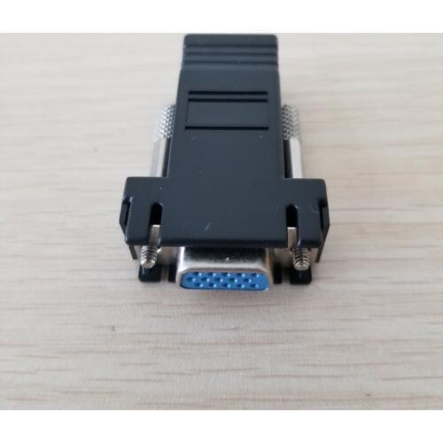 RJ45 Network Adapter to VGA Convertor Extender Female to Female Connector Plug