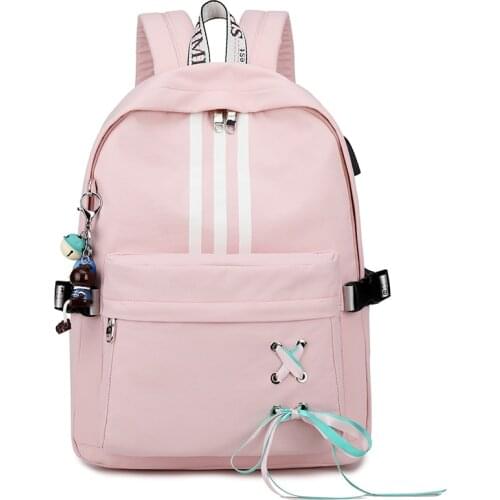 ShouldCat Fashion Anti Theft Reflective Waterproof Teenage Backpack USB Charge School Bags For Girls Travel Laptop Rucksack Book