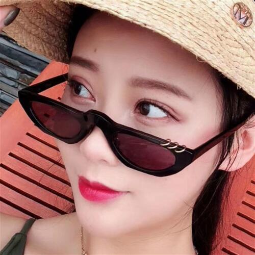2019 Cat Brand Design Small Vintage Sunglasses Women Eye Sun Glasses Cute Sexy Women Sunglasses Retro UV400 Alloy Ring Decorate