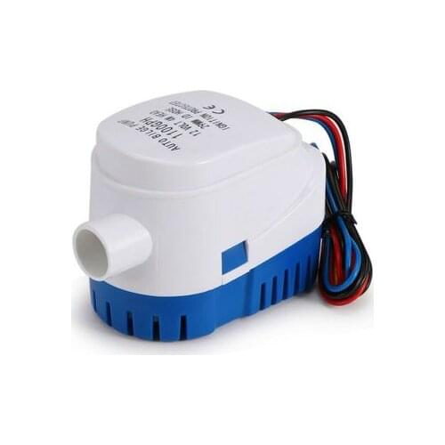 Oversea 1100GPH Boat 12V Marine Automatic Submersible Bilge Water Pump Fully Auto Float Switch Internal
