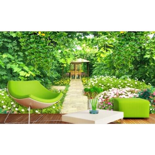 Fresh grass 3D TV background wall wallpaper for walls coffee shops Any wall wallpaper for walls 3 d