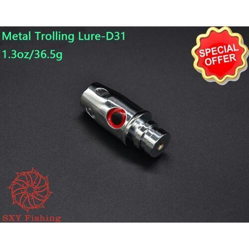 SXY FISHING D31 Metal Trolling Lure Metal head Metal copper head 1.3oz Metal Octopus head Deep sea fishing Trolling bait