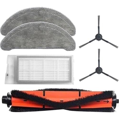 Mop Cloth Rolling Brush Side Brush HEPA Filter For Xiaomi ROIDMI EVE Plus Vacuum Cleaner