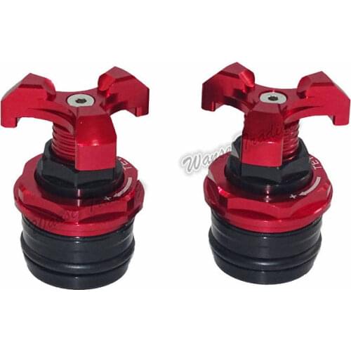 Waase Front Fork Top Cap Spring Preload Adjusters For KAWASAKI Ninja 250R 2008 2009 2010 2011 2012