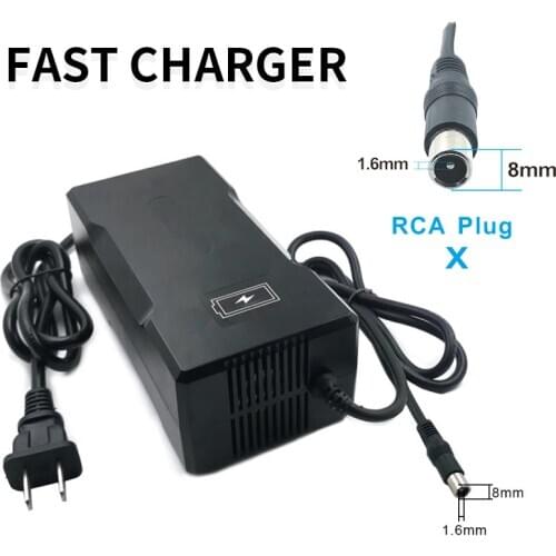 42V 5A 10S Fast Lithium Battery charger for 36V Li-ion Battery pack Electric Bike car scooter hoverboard Power Tool With Fan