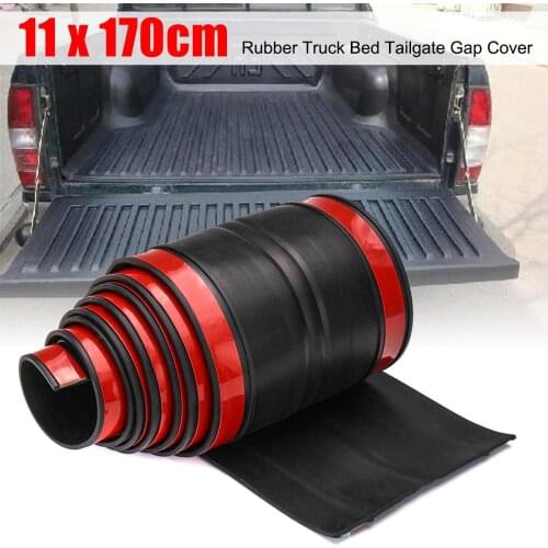 170cm Car Rubber Rear Bumper Guard Protector Tailgate Seal Trim Cover Protection Universal
