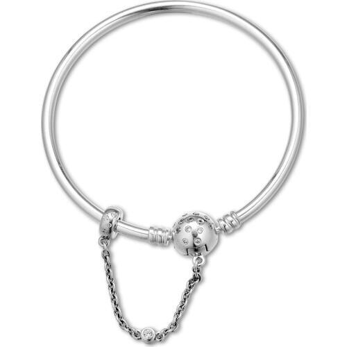 Mothers Day True Uniqueness Limited Edition Bangle For Woman DIY Beads & Charms Sterling Silver Fashion Jewelry Bracelets