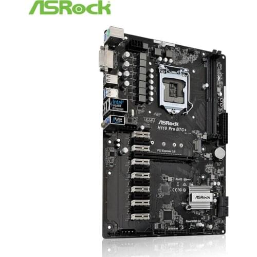 13GPU mining NEW original H110motherboard for ASRock H110 PRO BTC+ 1151 DDR4 (instead of TB250-BTC PRO H81 BTC PRO TB85 H81S2)