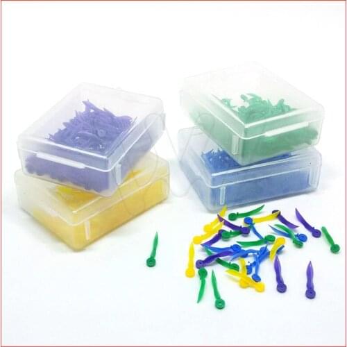 400pcs Dental disposable Plastic Wedge With Hole All 4 sizes wave shape Wedge