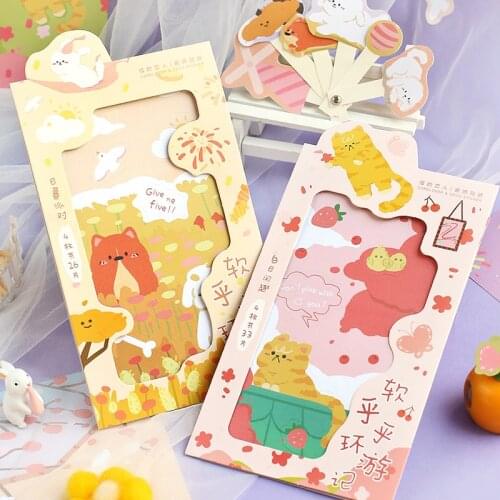 8packs/LOT travel notes of the soft circle series stationery sticker Creative decoration DIY paper sticker
