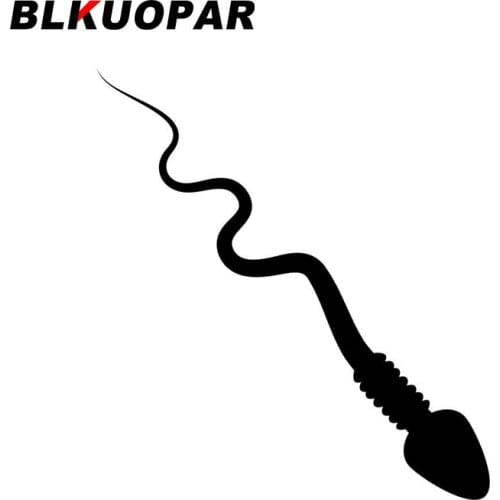 BLKUOPAR Spermatozoid Silhouette Car Stickers Die Cut Personality Anime Decals Sunscreen Windshield Air Conditioner Decoration