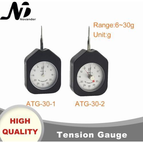 Free Shipping 30g Analog Dial Tension Gauge Tensiometer Tabular dynamometer Lateral Tension Meter