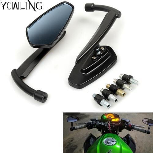 For yamaha YZF R1 R6 FZ1 FZ6 FZ800 XJ6 XT 660 R MT125 mt09 7/8" Bar End Rear Mirrors Scooters Rearview Mirror Side View Mirrors
