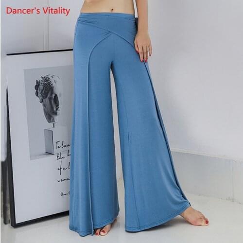 Belly Dance Female Adult Fashion Elegant Long Pants Practice Clothes Woman Profession Performance Trousers Training Clothing