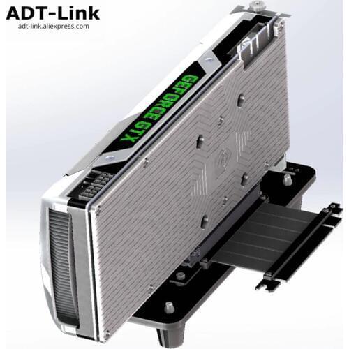 GTX GPU Graphics Card Base ATX Case PCI-e External Built-in Bracket GTX1080TI Gen3.0 PCIe 16x To 16x Riser Extender Cable ADT