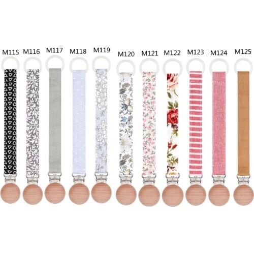 Cotton Linen Baby Pacifier Chain Clip Soother Nipple Holder Clasps Dummy Pacifier Clips Attache Feeding