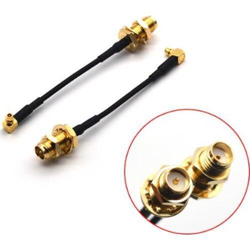 1PC PandaRC MMCX to SMA / RP-SMA Female Adapter Connector Plug Cable 70mm for RC Models Spare Parts Accessories DIY