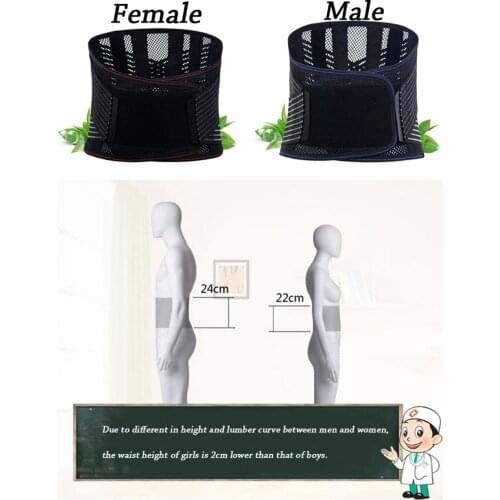 Neoprene Breathable Steel Plate Waist Lumbar Support Belt Orthopedic Brace Lower Back Safety Belt Posture Correction Corsets Men