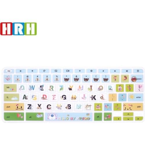 HRH High Quality Ultra-thin Durable English Silicone Laptop Keyboard Skin Cover For HP laptop Chromebook 11.6",Chromebook 11 G2