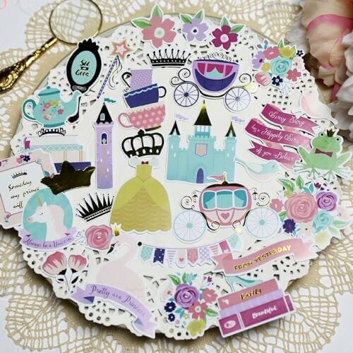 KSCRAFT 34pcs Every Story Paper Cardstock Die Cut Stickers for DIY Scrapbooking/photo album Decoration Card Making Crafts