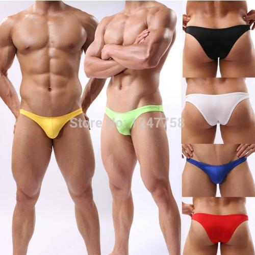 Fashion Men Mini Briefs Enhance Bulge Pouch Mens Underwear Jockstrap Gay Underwear Brief