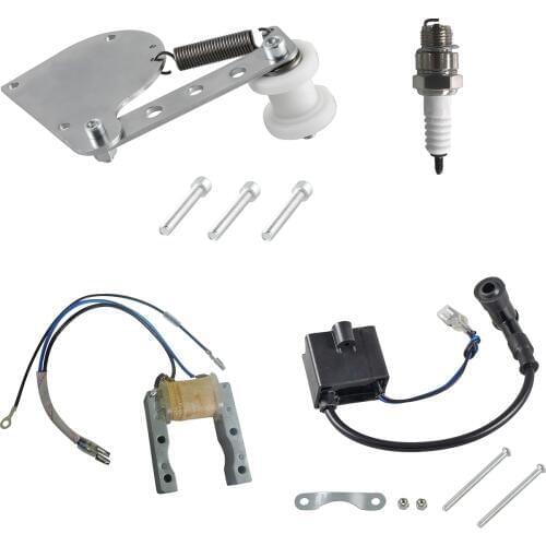 Pouvoir Chain Tensioner CDI Ignition Coil Spark Plug For 66cc 80cc Motorized Bike