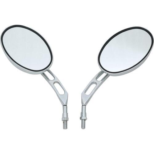 Motorcycle 10mm Side Rear View Mirrors For Honda Suzuki Kawasaki Chopper