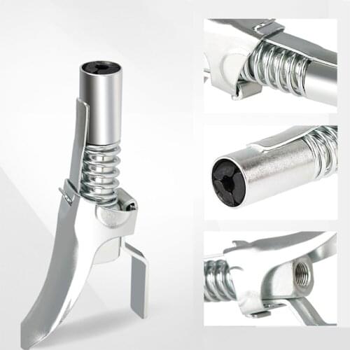 Grease Coupler Lock Pliers High Pressure Grease Fitting Double Handle Grease Filling Head Self-Locking Grease Mouth