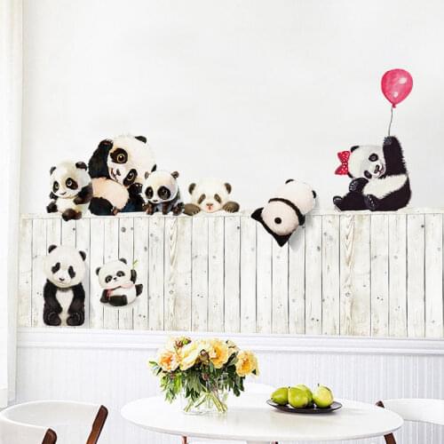 Panda Wall Stickers Wall Adhesive Vinyl Decal Kids Baby Kids Art Home Decor Wall Sticker Pvc Wallpaper For Kids Bedroom