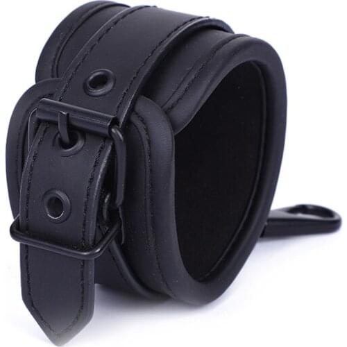 New Listing PU Leather Plush Handcuffs Ankle Cuff Adult Games BDSM Bondage Sex Toys For Women Restraints Exotic Accessorie