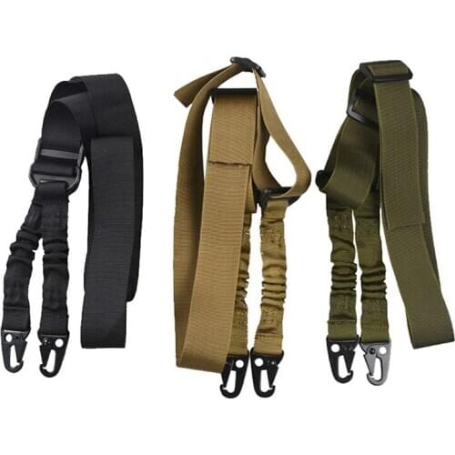 Wholesale outdoor multifunctional tactical sling two-point belt CS tactical strap double-point lanyard nylon task rope