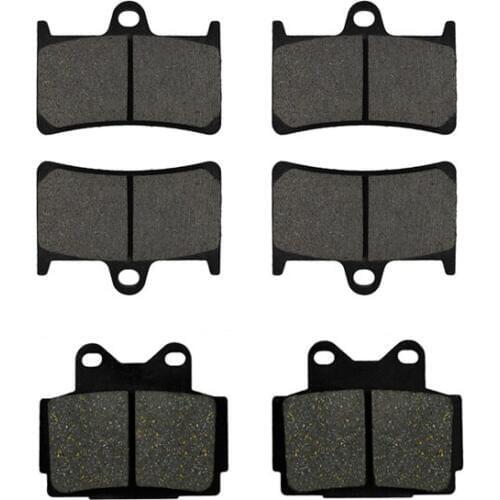 Motorcycle Front and Rear Brake Pads For Yamaha TZR 125 250 FZR 400 RR (4DX) 1992 FZS 600 Fazer 1998-2003 FA252 FA104