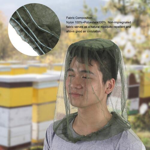 New Style Outdoor Fishing Mosquito Insect Hat Bug Mesh Head Net Face 360 Degree Protector Beekeeping protective