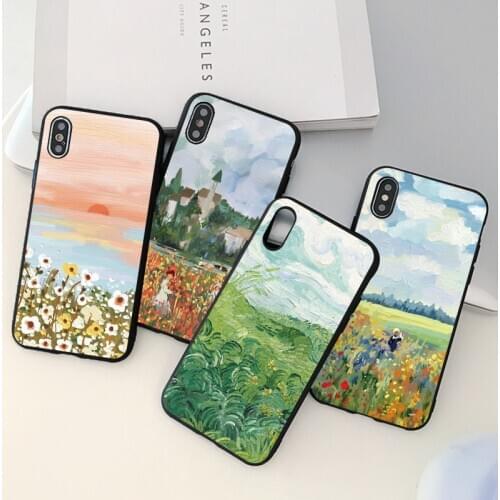 Silicon Case For Huawei P30 Lite Mate 10 20 30 P20 P10 P40 Lite E Pro Plus P Smart 2020 Y6 Y7 Y9 2019 S Z Artisric Painting Case