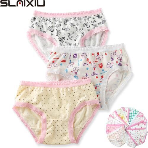 12 Pcs/Lot 100% Organic Cotton Girls Briefs Shorts Panties Baby Underwear High Quality Kids Briefs For Childrens Clothes 0-11 y