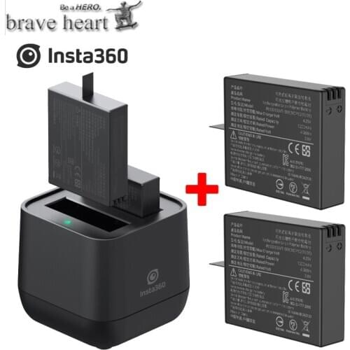 Insta360 ONE X battery and Micro USB Qiuck Battery Charger Hub Panoramic Camera 9V 2A 60 Minutes Fast Charging