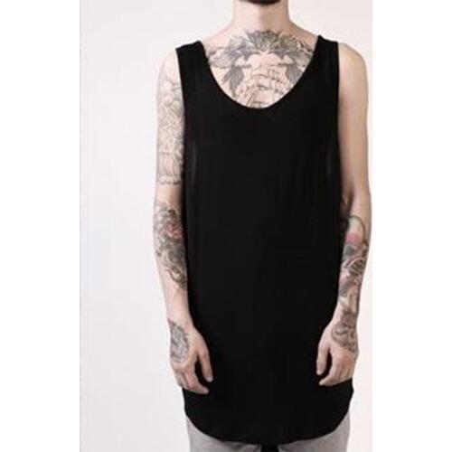 European and American explosion models wild bottoming arc split large size men and women couples vest plain cotton sweat vest bo