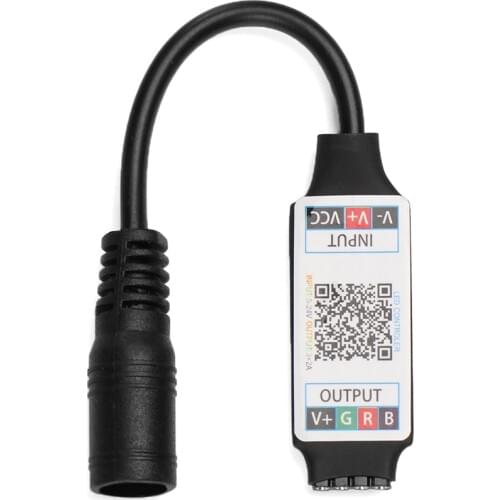 1 Pc Mini Bluetooth LED Light Strip Female Plug to 4Pin Connector Wireless Smart Phone RGB Control DC 5-24V 6A For RGB 3528 5050