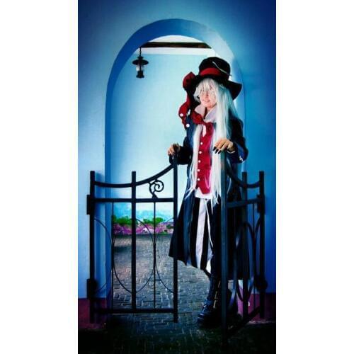 2016 Anime Black Butler Under Taker Cosplay Uniform Suit Full Set Mens Halloween Costumes Costum-made Any Sizes