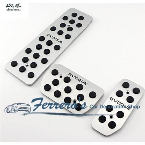 3pcs/Lot For 2012-2015 Land Rover Range Rover Evoque L538 Stainless Steel Rest Gas Brake Pedal