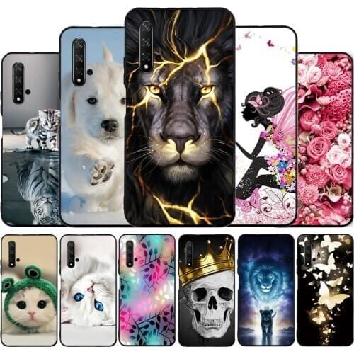 Phone Case For Huawei Honor 20 Nova 5T Case Silicone Soft TPU Back Cover For Honor 20 Pro Honor20 Covers Cute Cat Funda Bumper