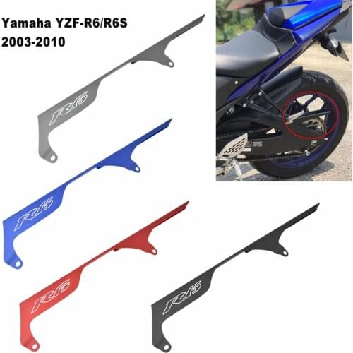 For Yamaha YZF R6 YZF-R6 2003 2004 2005 R6S 2006 2007 2008 2009 2010 Motorcycle Accessories Sprocket Chain Guard Cover Aluminum