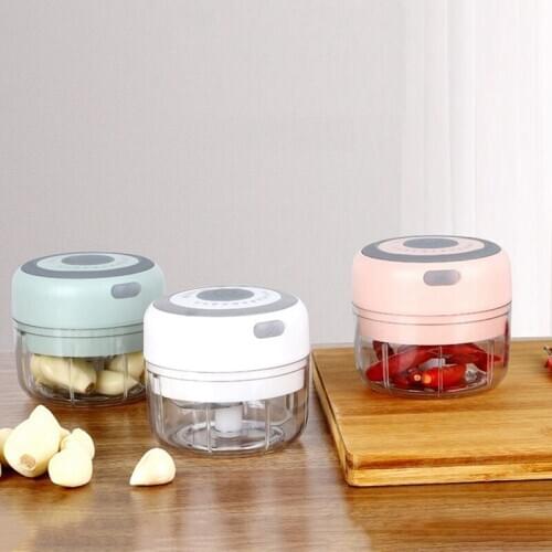 Electric Mini Garlic Pounding Device Household Garlic Cutter Large Capacity Meat Grinder Spice Garlic Chopper Food Processor