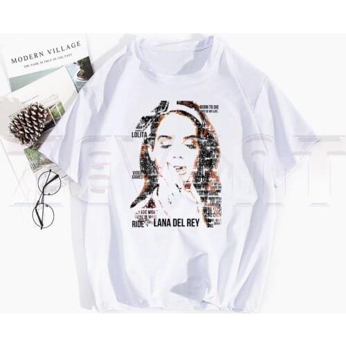 Lana Del Rey Letter Printed Graphic Printed T Shirts Spring Tops Tees Men Women Short Sleeve Casual T Shirt
