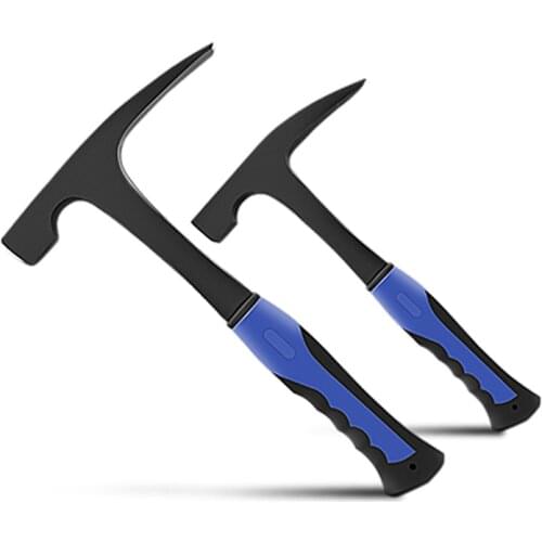 High Carbon Steel Geological Stratigraphic Hammer Rock Pick Geology Prospecting Hand Tools Flat/Pointed Tip Shock Reduction