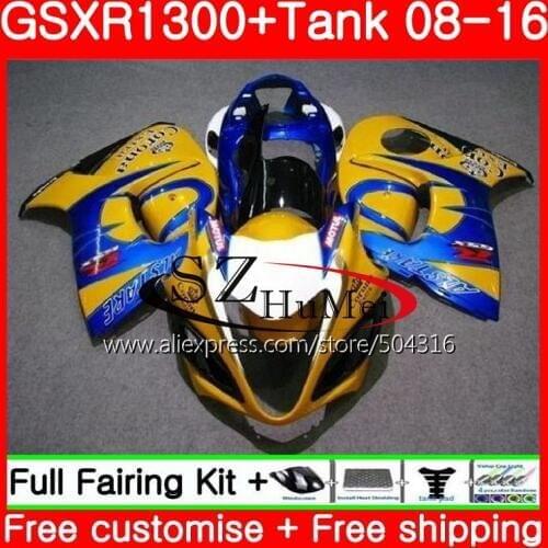 Injection For SUZUKI Hayabusa GSXR1300 08 09 10 11 12 13 15 Blue SALE 43SH8 GSXR 1300 2008 2009 2010 2011 2013 2016 Fairings
