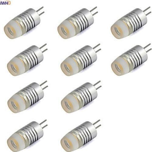 IWHD 10pcs G4 LED 12V Bulb COB 80LM High Power Mini LED G4 Bi-pin Lights Replace Halogen Chandeliers