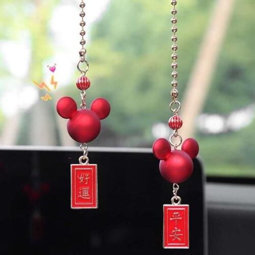 Creative cute car interior female net celebrity car rearview mirror pendant goddess car pendant car pendant