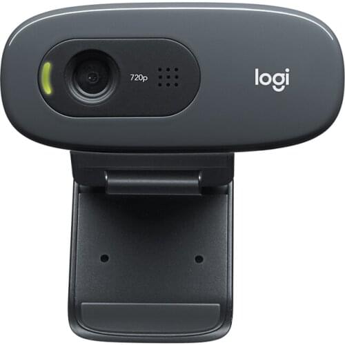 Logitech Original C270 Desktop Computer Notebook C270i iptv Free Drive Online Course Webcam Video Chat Recording USB Camera HD