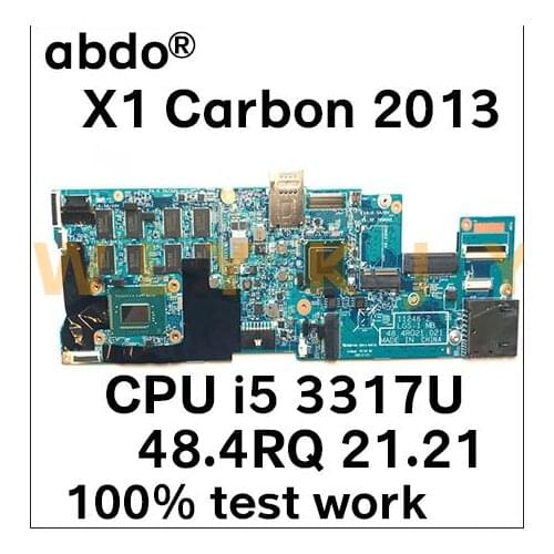 11246-2 LGS-1 MB 48.4RQ 21.21 for Lenovo Thinkpad X1 Carbon 2013 notebook motherboard CPU i5 3317U RAM 4GB 100% test work